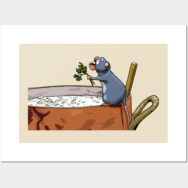 Ratatouille Wall Art by Black Snow Comics